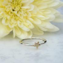 Gold - 9ct White and Yellow Gold Star Ring £175