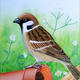Sparrow | (sold) | | Watercolour Painting Sparrow