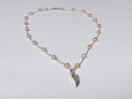 Angel Wing with pearls