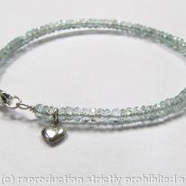 Circle of Love bracelet with Aquamarine