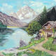 Swiss house by the lake