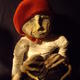 Young girl with red…