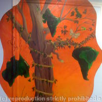 Mural for school reception area