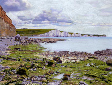 Chalk cliffs by Paul Winder (print)