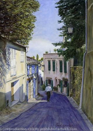 Village street, South of France by Paul Winder