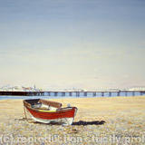Brighton beach scene by Paul Winder - Pastel on prepared board