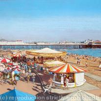 Brighton Seafront, evening sunlight by Paul Winder (print)