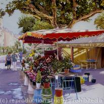 Flower Stall, Cannes by Paul Winder