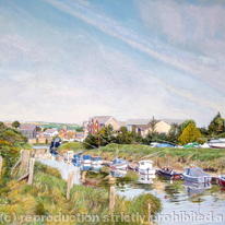 Lewes from the River Ouse