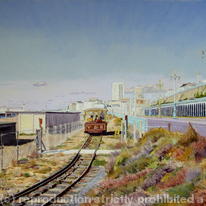 Brighton Seafront with Volks Railway by Paul Winder