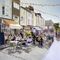 Brighton Street Cafes, no 3 (print) by Paul Winder