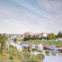 Lewes from the River Ouse