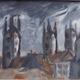 Canterbury Cathedral | (sold) | 16 x 20cm | Acrylic on Board Canterbury Cathedral