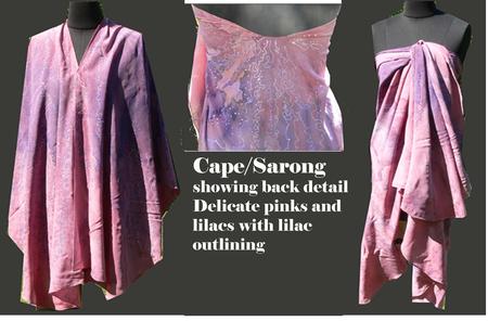 Antique Rose cape Sarong - Sold