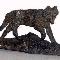 Running wolf