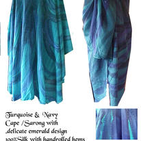 blue turquoise cape