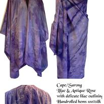 Lilac & Antique rose Sape/sarong