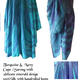 blue turquoise cape