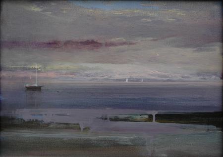 Two distant yachts