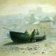 Herring cobble Whitby | (sold) | 40 x 50cm | oil on canvas board Herring cobble Whitby