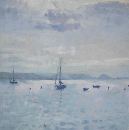 Moored-off Boats, September Morning