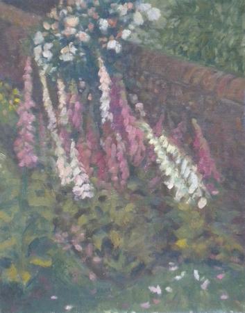 Foxgloves and Roses