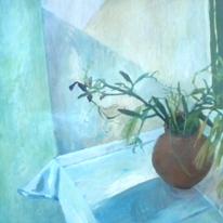 Grasses in an Earthenware Pot