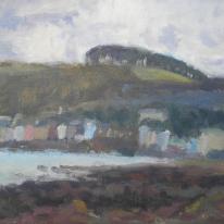 Over the Rocks to the Village, Autumn Afternoon