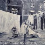 Wash Day Blues - oil on canvas board