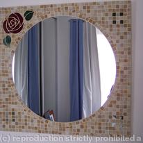 rose leaf mirror