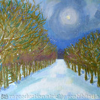 path to the lambing shed