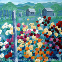 dahlias, sheds and beans