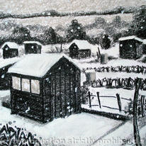 leeks, sheds and snow