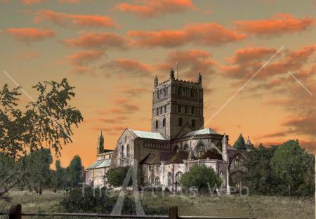 Tewkesbury evening glow