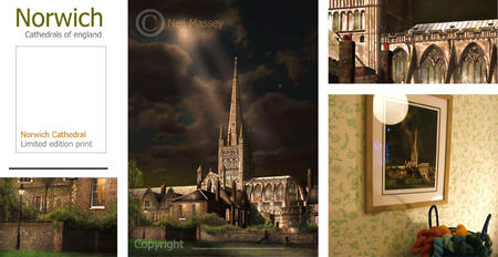 Norwich cathedral from the south