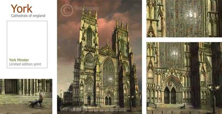 York minster west front painting