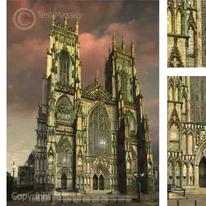 York minster west front painting