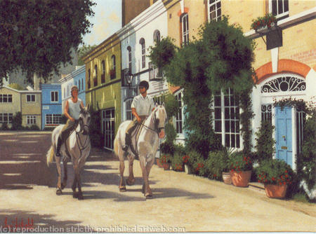 Horse Riders at Ennismore Garden Mews