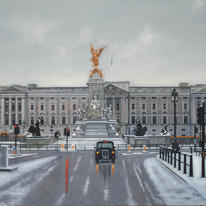 A Winter Day at Buckingham Palace