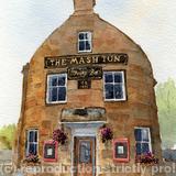 The Mash Tun, Aberlour, Moray - print from my watercolour