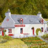 Fiddichside Inn, Craigellachie, Speyside - print from my watercolour