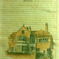 House Portrait on Old Deeds