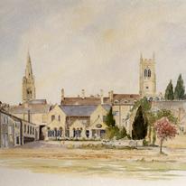 Stamford from the Meadows