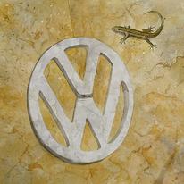 VW Camper in Stone
