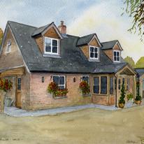 New Forest House in Watercolour