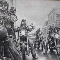BIKERS ON MAIN STREET
