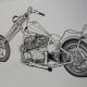 HONDA CHOPPER | | 45 x 35cm | INK ON FILM HONDA CHOPPER