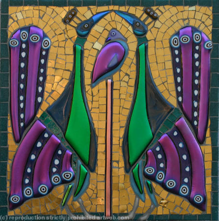 Byzantine Peacocks - Purple