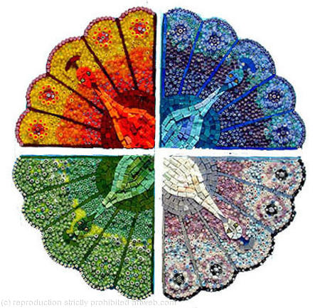 Peacock: The Four Elements