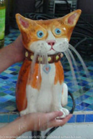 Ginger Cat Fountain
